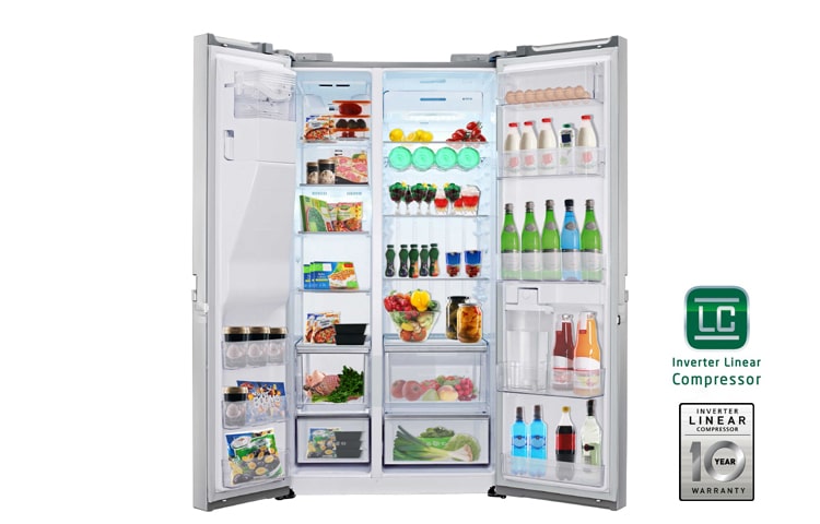 LG 175cm | 540L | Total no Frost | Kompresor liniowy | Smart Diagnosis | Bez Hydraulika, GSL545PVYV